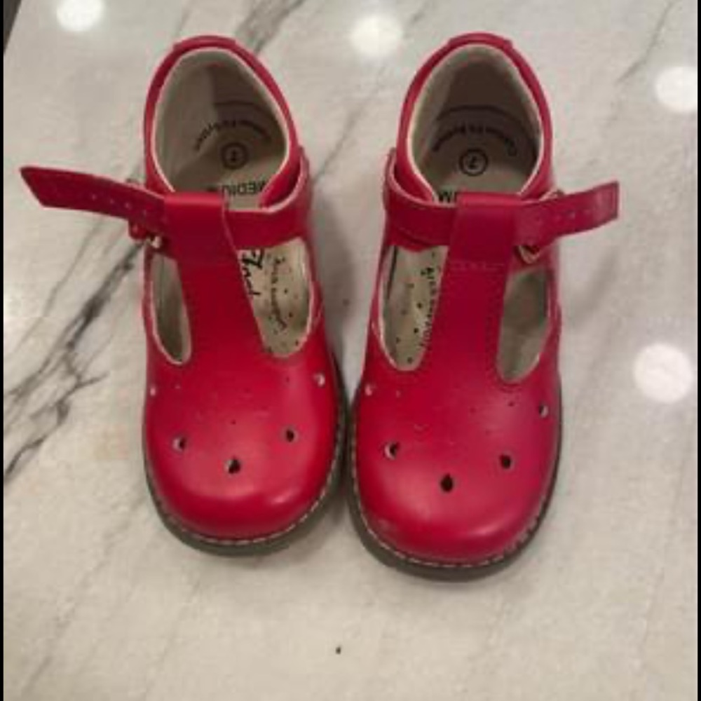 Girls Red Footmate Mary Jane